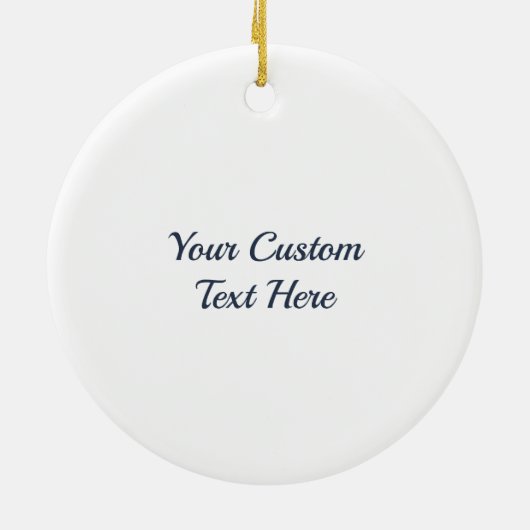 Aangepast tekstventilatorvredesteken keramisch ornament (Achterkant)