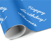 Aangepast tekstverpakkingspapier voor Happy Birthd Cadeaupapier (Rol Hoek)