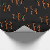 Aangepast tekstverpakkingspapier voor Happy Hallow Cadeaupapier (Hoek)