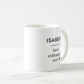 Aangepast tekstwerk Bestie Coarbeider Colleague Mi Koffiemok (Voorkant rechts)