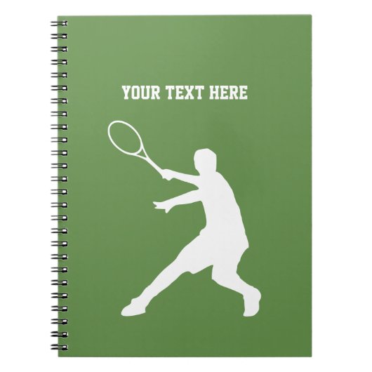 Aangepast tennisboekcadeau voor speler of coach notitieboek (Voorkant)