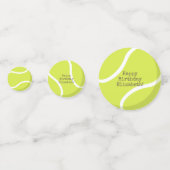 aangepast tennisfeest confetti (Achterkanten)