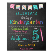 Aangepast Terug naar schoolteken - Kindergarten