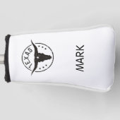 Aangepast Texas Longhorn Golfheadcover (Voorkant)