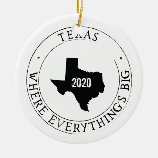 Aangepast Texas Ornament (Voorkant)