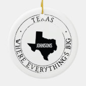 Aangepast Texas Ornament (Achterkant)