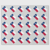 Aangepast Texas vlag Birthday wrappaper Cadeaupapier (Vlak)