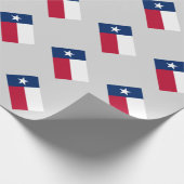 Aangepast Texas vlag Birthday wrappaper Cadeaupapier (Hoek)