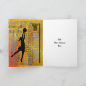 Aangepast thema voor netbalspelers Goed gedaan Kaart (Binnen)