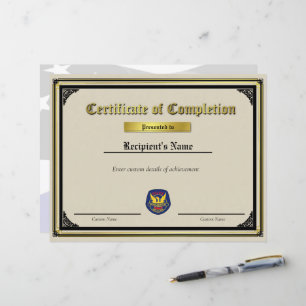 Aangepast thin Blue Line Patch Certificate