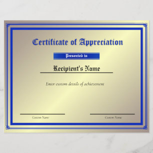 Aangepast thin blue line-vlaggencertificaat