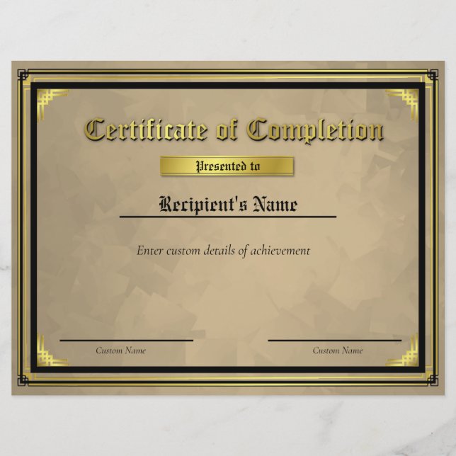 Aangepast thin blue line-vlaggencertificaat (Voorkant)