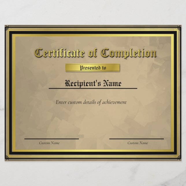 Aangepast thin blue line-vlaggencertificaat (Voorkant)