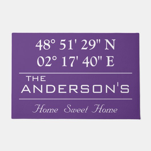 Aangepast thuisadres voor Latitude-reeks - Naam Deurmat (Voorkant)