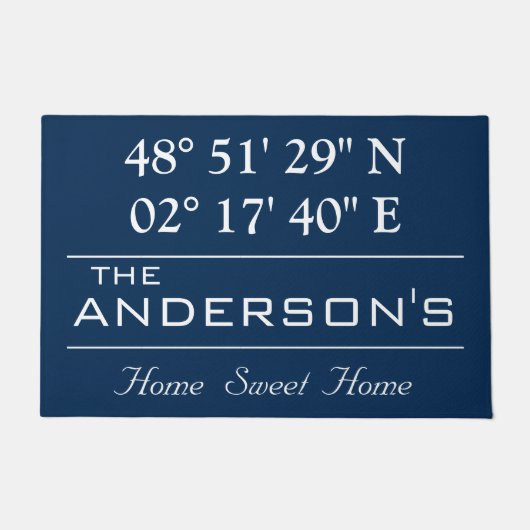 Aangepast thuisadres voor Latitude-reeks - Naam Deurmat (Voorkant)