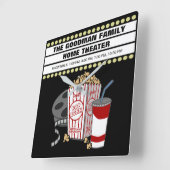 Aangepast thuisbioscoopbioscoop op maat vierkante klok (Hoek)