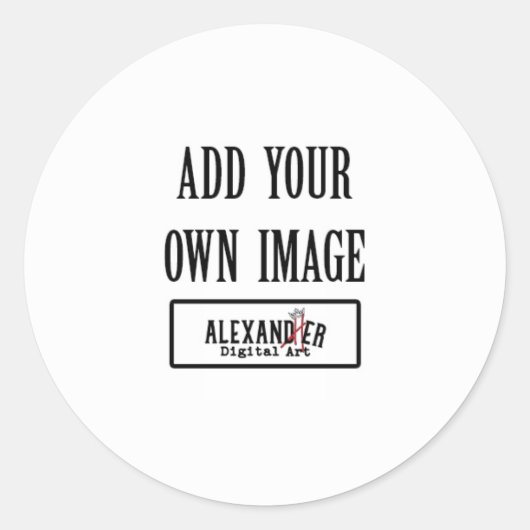 Aangepast tickerblad ronde sticker (Voorkant)