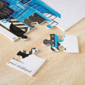 Aangepast tijdperk en naam Kind constructietechnie Legpuzzel (Zijkant)