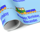 Aangepast tijdperk en naam van de Happy Birthday T Cadeaupapier (Rol Hoek)