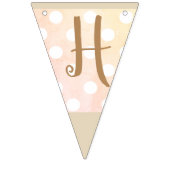 Aangepast tijdperk Shabby Rosebuds Foto Party Bann Vlaggetjes (Tweede vlag)