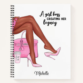 Aangepast tijdschrift, gepersonaliseerd Black Girl Notitieboek