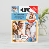 Aangepast tijdschrift Style Weddenschap Shower uit Kaart (Staand voorkant)