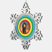 Aangepast Tin Sneeuwvlok Ornament (Rechts)