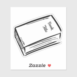 Aangepast titelboek sticker