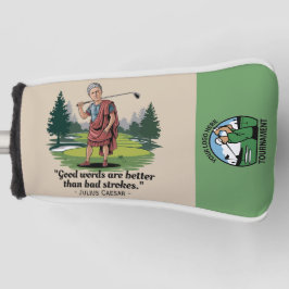 Aangepast Toernooi Grappige Quote Corporate Logo Golfheadcover