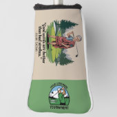 Aangepast Toernooi Grappige Quote Corporate Logo Golfheadcover (Draai 90)