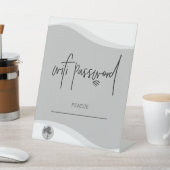 Aangepast toetsenbord met Wifi-wachtwoord Reclamebord Met Voetstuk (Insitu)