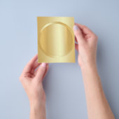 Aangepast toevoegen Jouw tekst Faux Gold Glamour S Flyer (Hand)