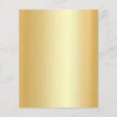 Aangepast toevoegen Jouw tekst Faux Gold Glamour S Flyer (Achterkant)