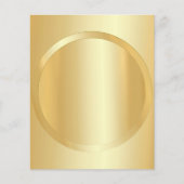 Aangepast toevoegen Jouw tekst Faux Gold Glamour S Flyer (Voorkant)