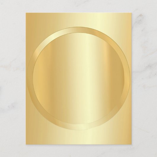 Aangepast toevoegen Jouw tekst Faux Gold Glamour S Flyer (Voorkant)