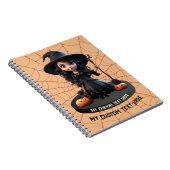 Aangepast toevoegen Jouw tekst Sjabloon Gotisch No Notitieboek (Rechterzijde)