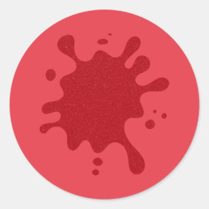 Aangepast Tomaat Rood Ronde Sticker Label