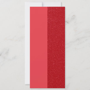 Aangepast Tomatenrood Glitter Slank Kaartontwerp