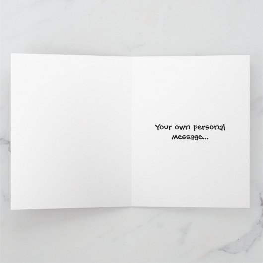 Aangepast tractorland Barn Rustic Wedding Kaart (Binnen)