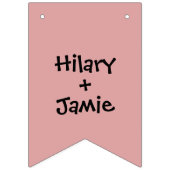 Aangepast tractorland Barn Rustic Wedding Vlaggetjes (Eerste vlag)