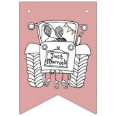 Aangepast tractorland Barn Rustic Wedding Vlaggetjes (Tweede vlag)