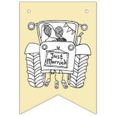 Aangepast tractorland Barn Rustic Wedding Vlaggetjes (Tweede vlag)