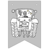 Aangepast tractorland Barn Rustic Wedding Vlaggetjes (Tweede vlag)