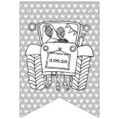 Aangepast tractorland Barn Rustic Wedding Vlaggetjes (Tweede vlag)