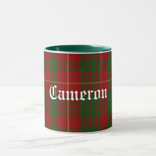 Aangepast traditioneel Cameron Tartan Mok (Midden)