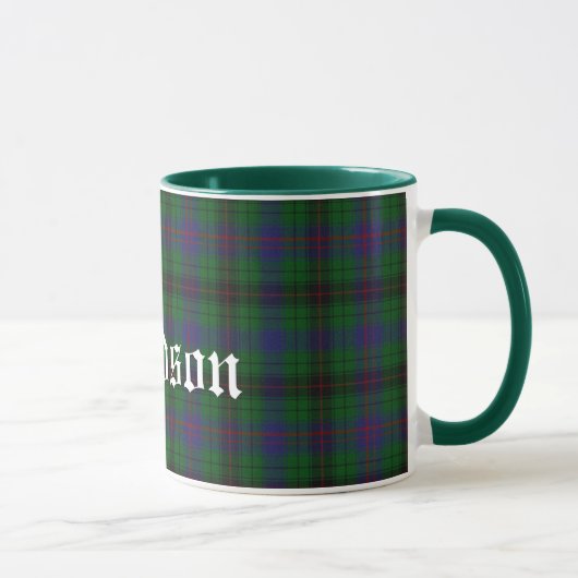 Aangepast traditioneel Davidson Tartan Mok (Rechts)