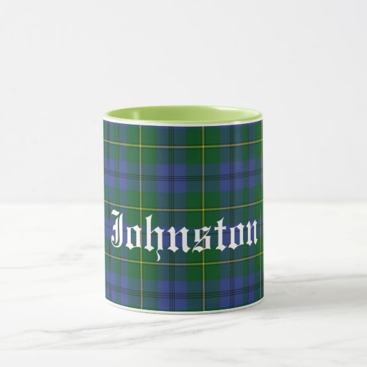 Aangepast traditioneel Johnston Tartan Pset Mok (Midden)