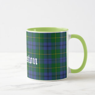 Aangepast traditioneel Johnston Tartan Pset Mok
