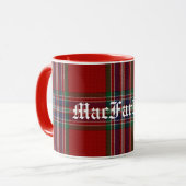 Aangepast traditioneel MacFarlane-tapepaneel Mok (Voorkant links)