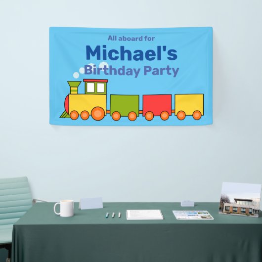 Aangepast treinpersoneel spandoek (Beurs)